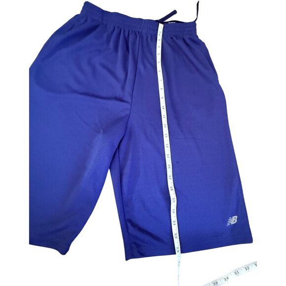 New Balance Youth XL Athletic Basketball Shorts Navy Blue - Picture 10 of 13